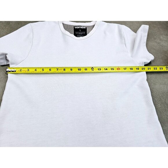 Lambs Size Large White Limited Edition 143/300 White Women Short Sleeve Logo Tee - Picture 3 of 11